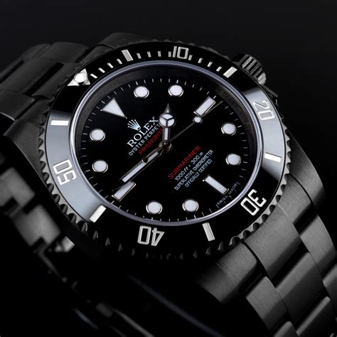 rolex submariner pro hunter military replica|blacked out rolex submariner.